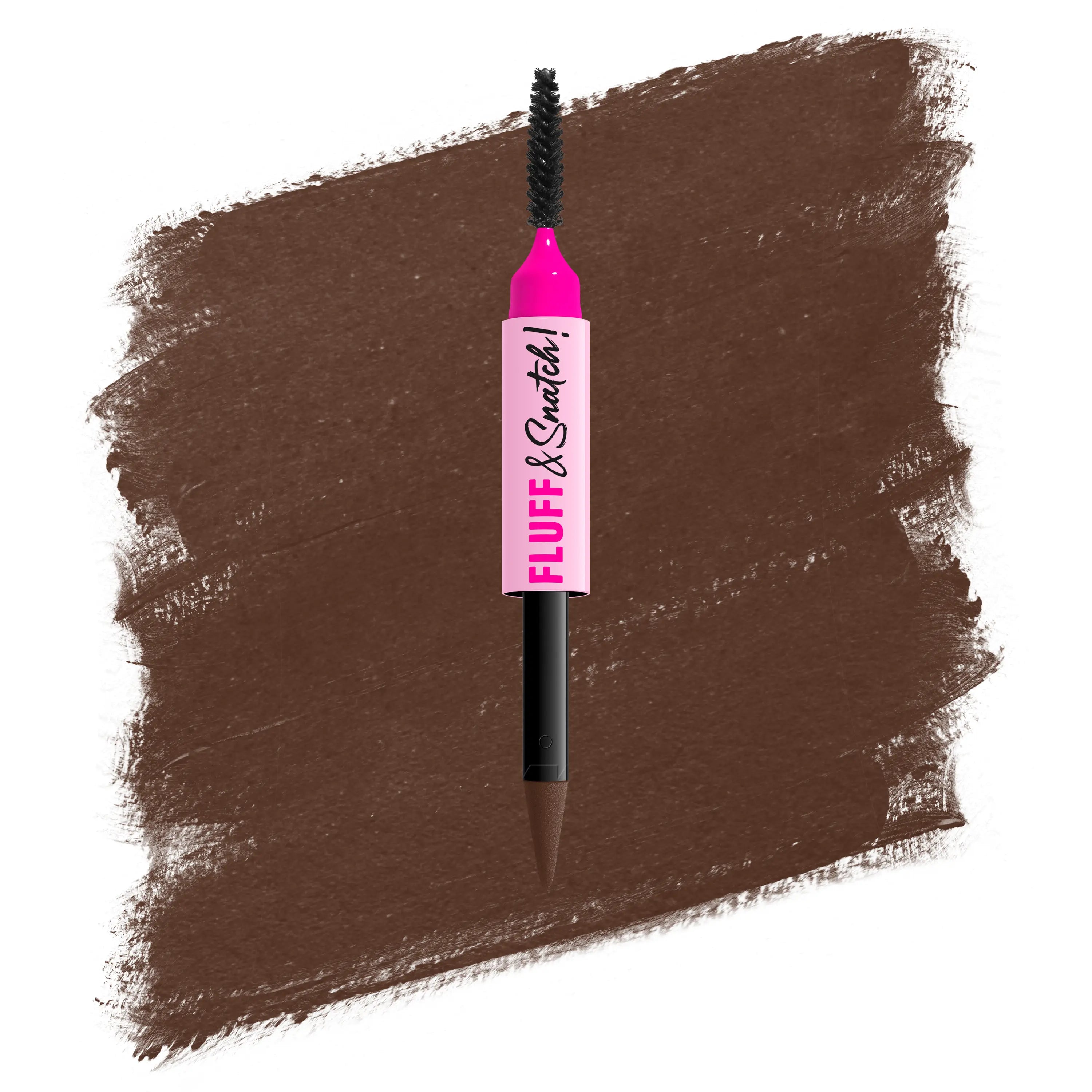 [NEW & EXCLUSIVE] Fluff & Snatch Brow Powder Pen, 24H Wear, Cream To Powder Eyebrow, Transfer-Resistant Formula, NYX Professional Makeup - Shade: 06 Brunette